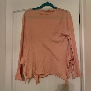 Zara Lightweight Knit Sweater - Peach